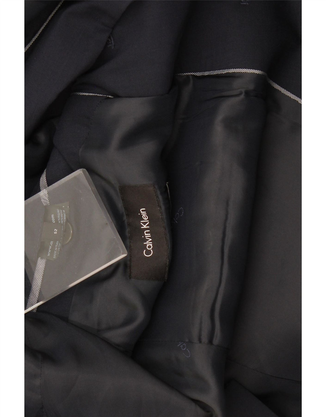 Мужской пиджак с 2 пуговицами Calvin Klein IT 52 XL, темно-синий, новая шерсть