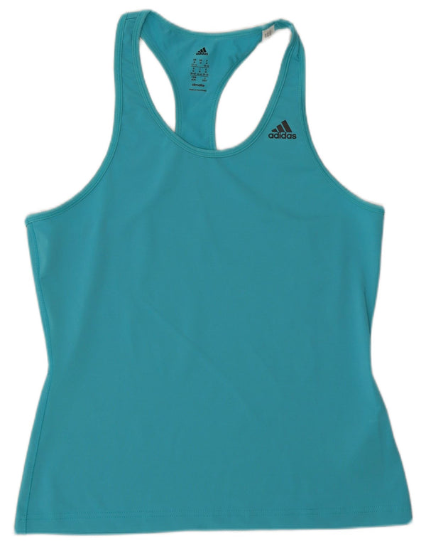 Женский жилет Adidas Climalite Vest UK 12/14, средний синий полиэстер