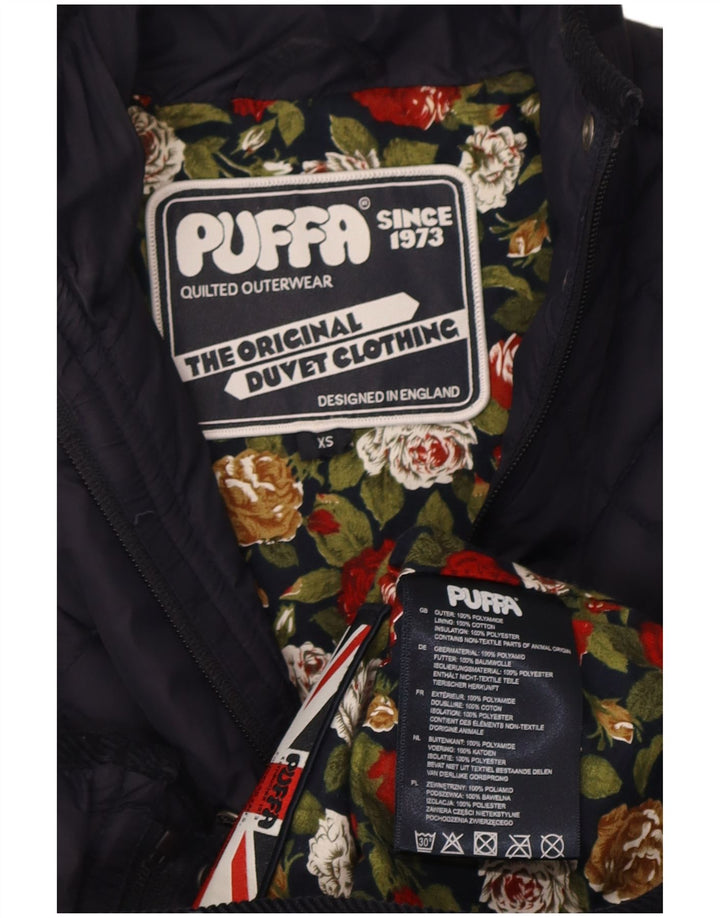 Женская стеганая куртка Puffa UK 6 XS Темно-синий Полиамид