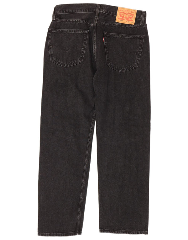 Мужские прямые джинсы Levi's 555 W32 L30, черный хлопок