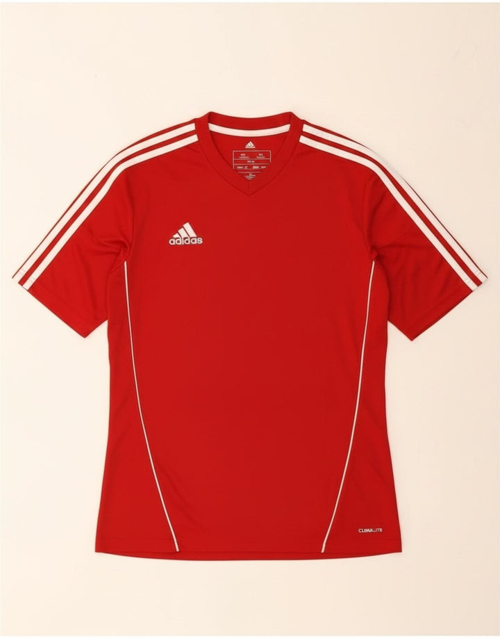 Мужская футболка Adidas Climalite, маленький красный полиэстер