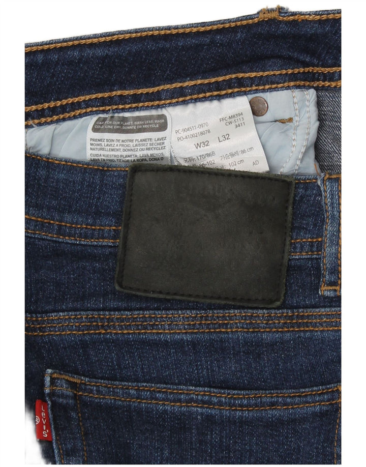 Мужские узкие джинсы Levi's W32 L27, темно-синий, хлопок