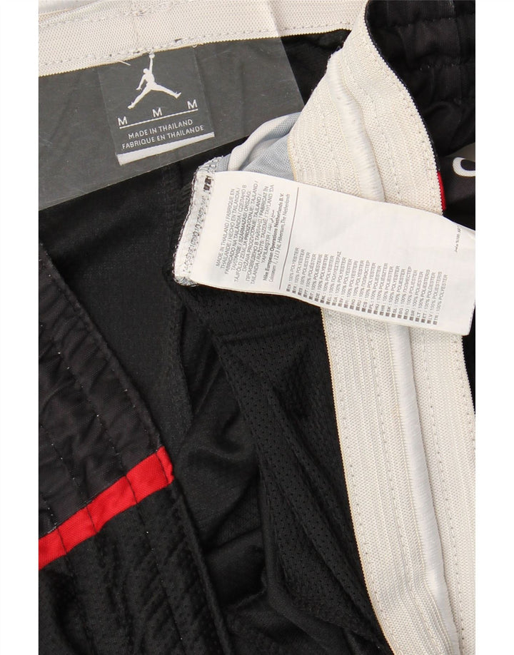 Мужские спортивные шорты Jordan Dri Fit с графическим рисунком, средний черный, полиэстер с цветными блоками