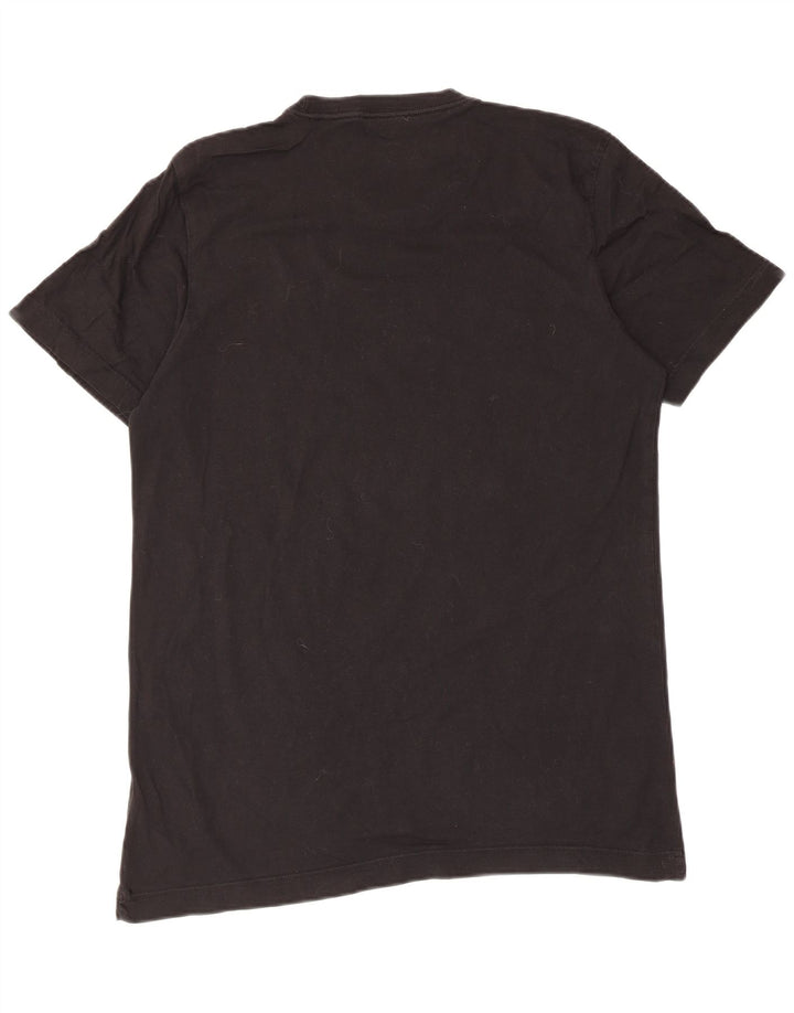 Мужская футболка с рисунком Adidas Top Medium Black Cotton