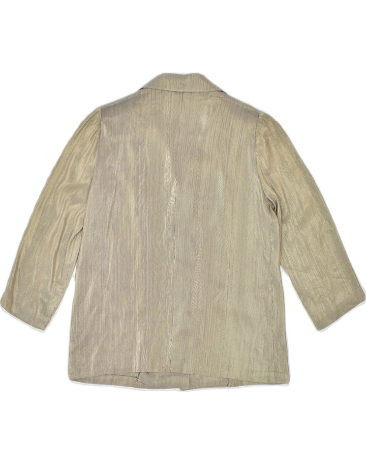 VINTAGE Womens 5 Button Blazer Jacket UK 18 XL Brown Acetate | Vintage Vintage | Thrift | Second-Hand Vintage | Used Clothing | Messina Hembry 