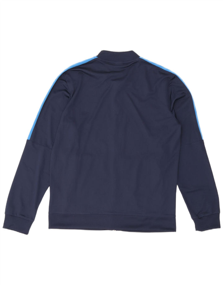 Мужская спортивная куртка Nike Dri Fit, большая темно-синяя с цветными блоками