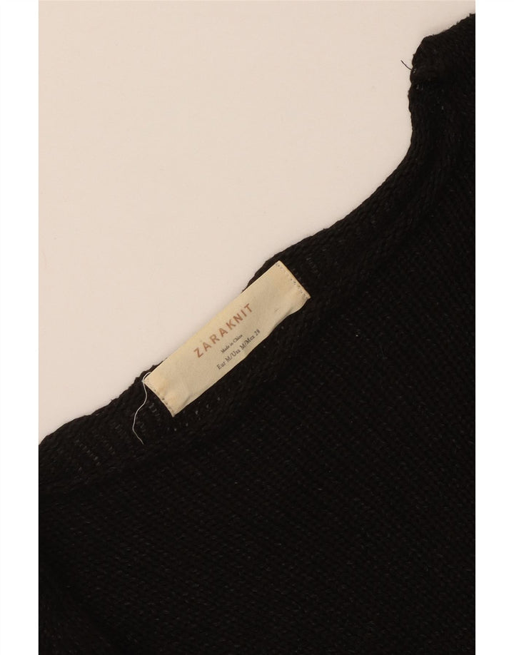 Женский джемпер с вырезом «лодочка» Zara UK 12, средний черный