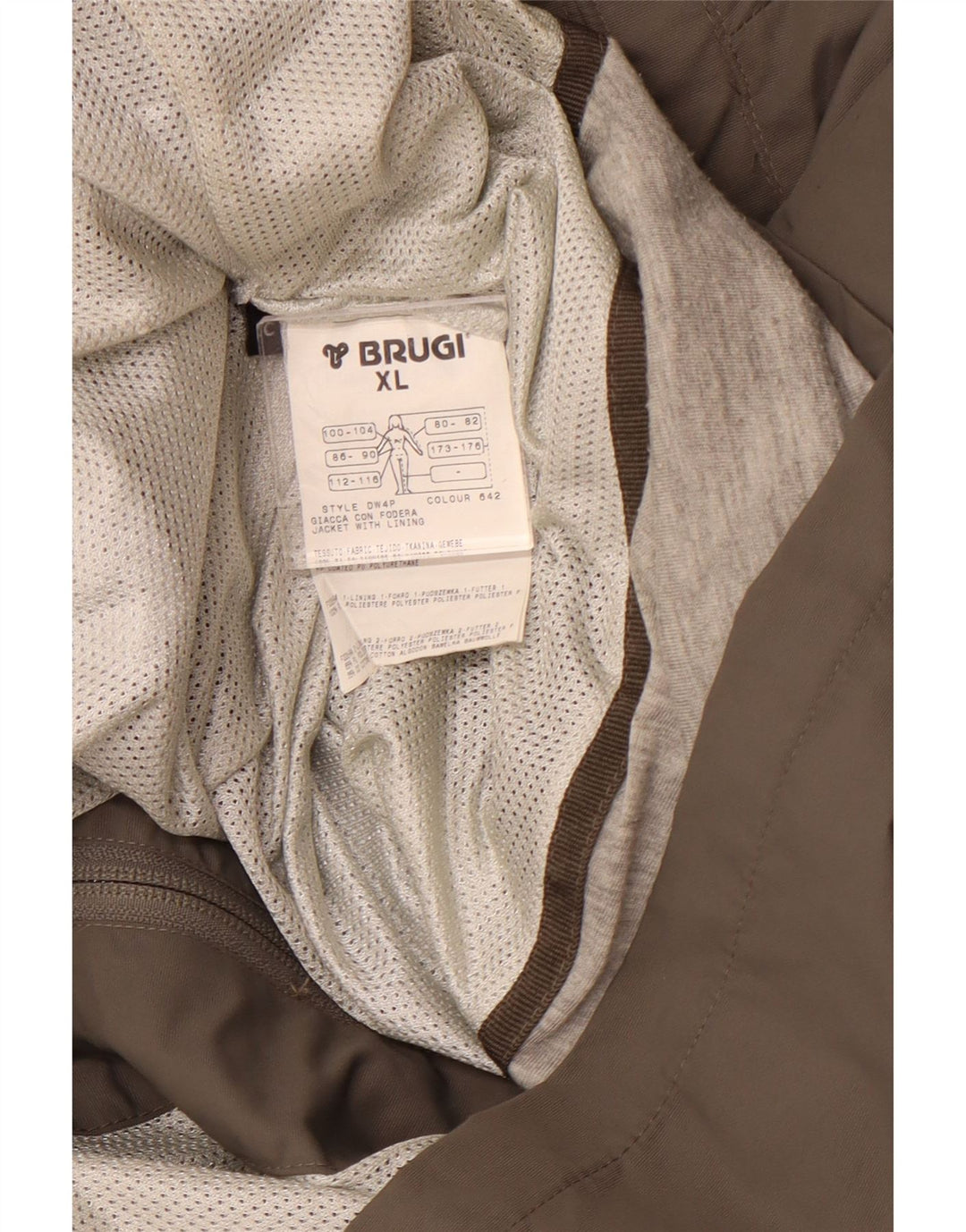 Женская дождевик с капюшоном BRUGI UK 18 XL Серый Полиамид