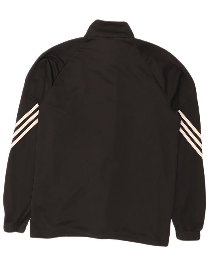 Мужская спортивная куртка Adidas Climalite, средний черный полиэстер