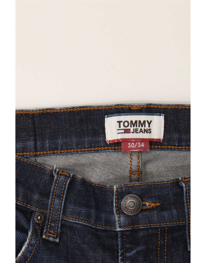 Мужские прямые джинсы Tommy Hilfiger W30 L34 темно-синие