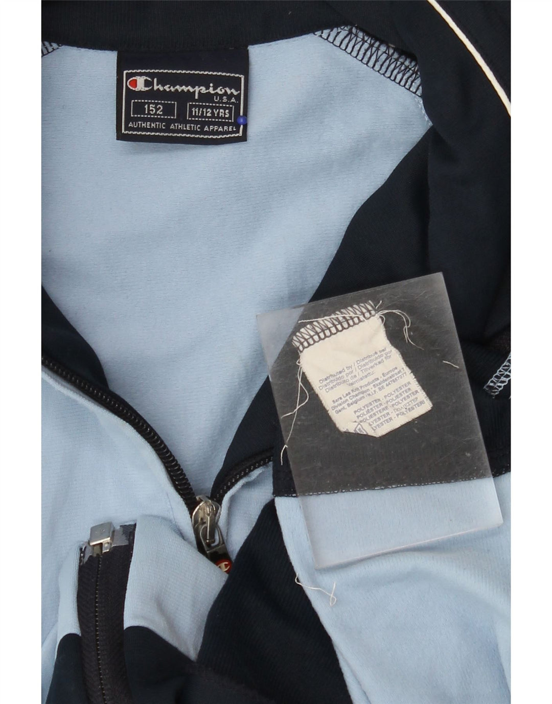 Спортивный костюм CHAMPION для мальчиков, верхняя куртка 11–12 лет, синий полиэстер с цветными блоками