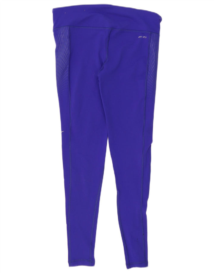 Женские леггинсы NIKE Dri Fit UK 14, средний фиолетовый, нейлон