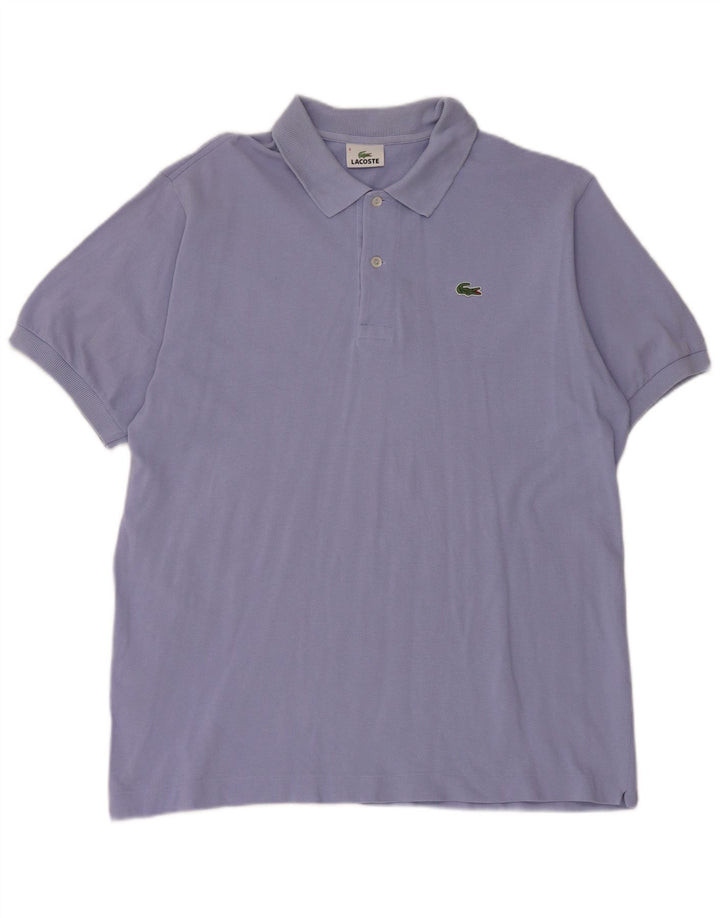 Мужская рубашка-поло Lacoste, размер 6 XL, синяя, хлопок