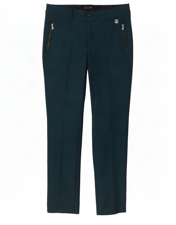 Massimo Dutti Женские узкие повседневные брюки EU 38 Small W28 L29 Зеленые