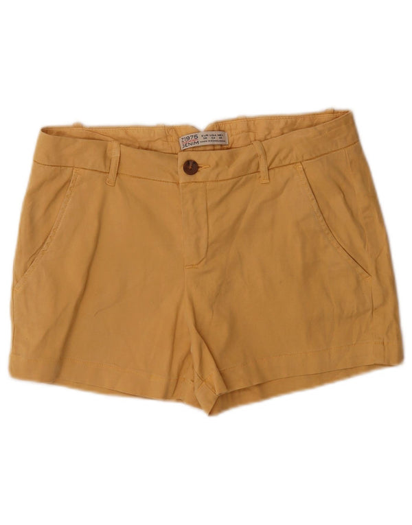 Женские шорты чинос Zara EU 36 XS W26 Желтый лиоцелл