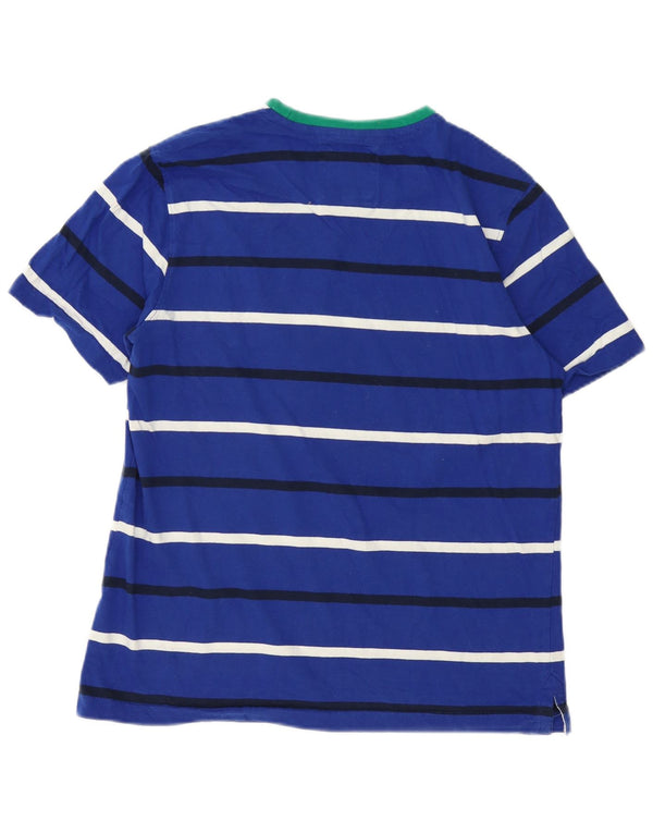 Женская футболка Crew Clothing Top UK 14, хлопок в большую синюю полоску