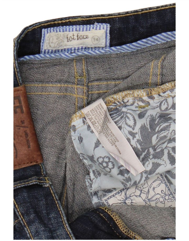 Женские укороченные джинсы FAT FACE UK 14, большие W34 L24, темно-синие, хлопок