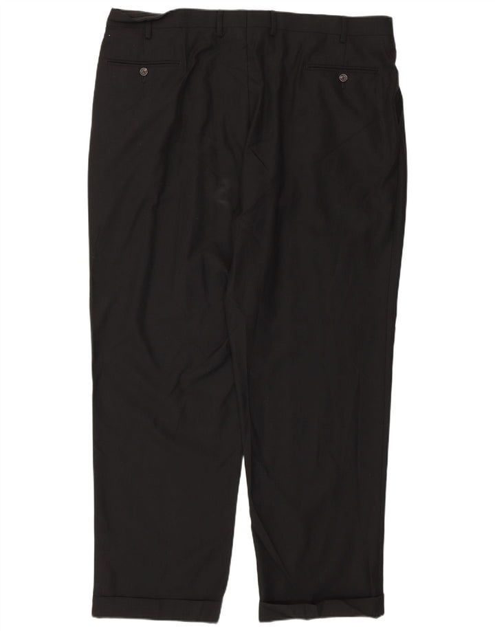 Izod Мужские костюмные брюки с привязкой W42 L32 черные полиэстер