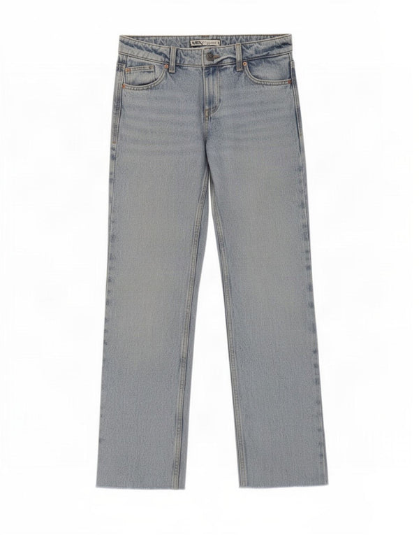 Женские прямые джинсы Zara EU 22 2XS W22 L28, синий хлопок