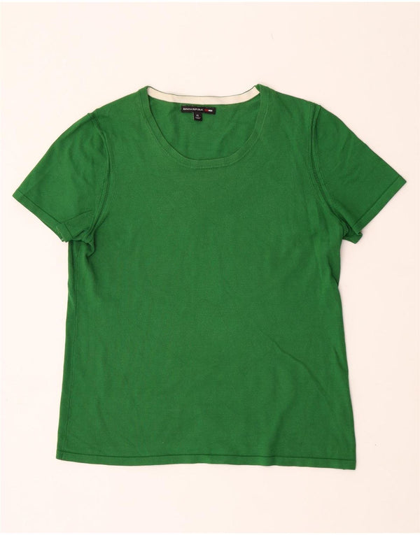 Мужская футболка Banana Republic Top XL зеленая вискоза