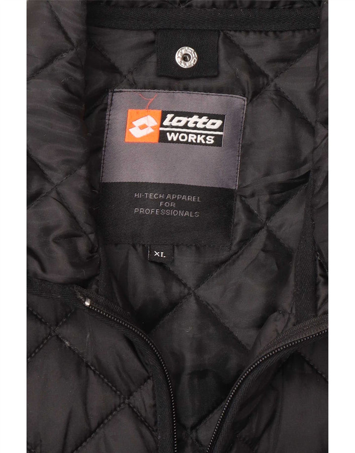 Lotto Мужская рабочая одежда стеганая куртка UK 42 XL черная полиамид
