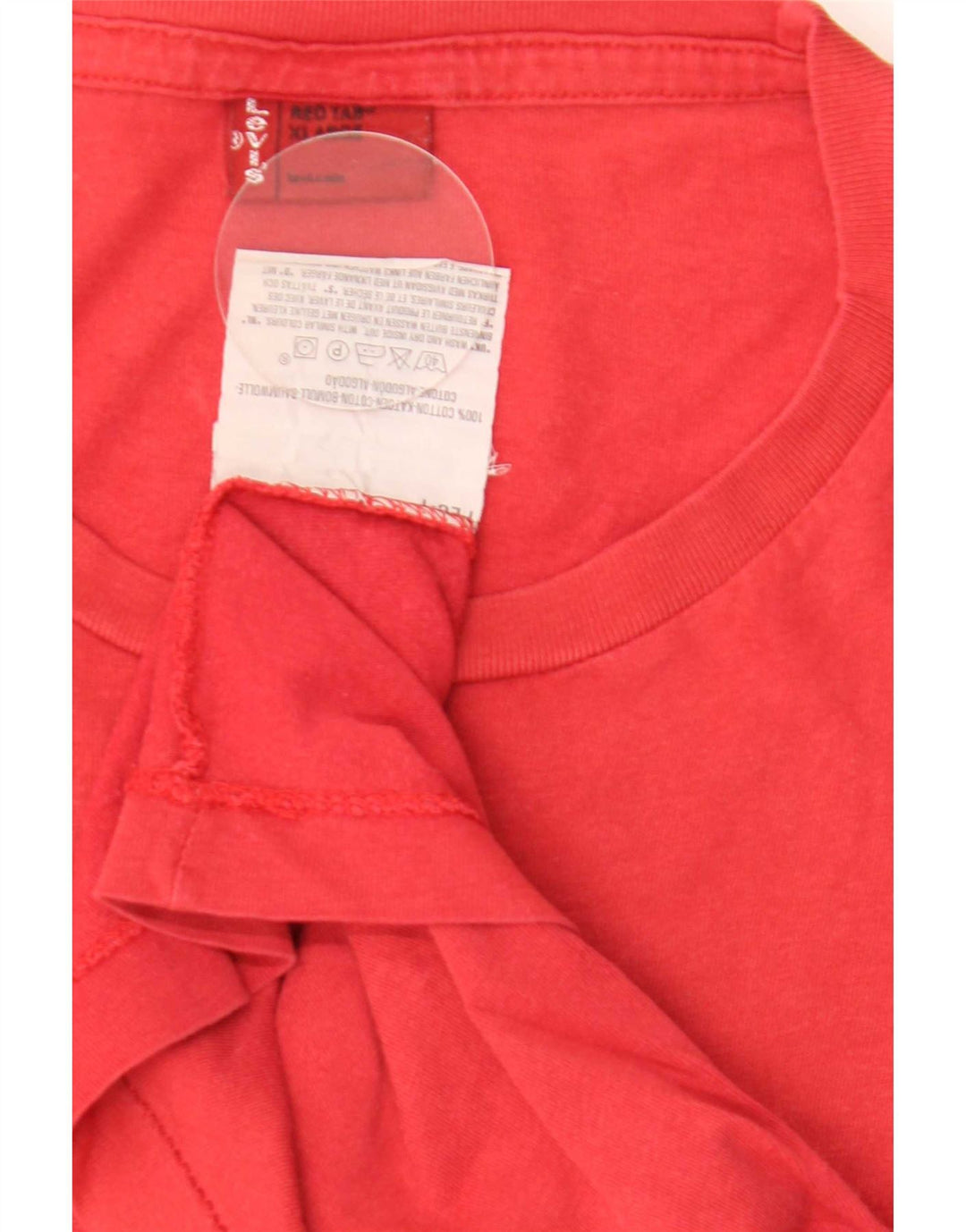 Мужская футболка с рисунком Levi's Top XL, красный хлопок