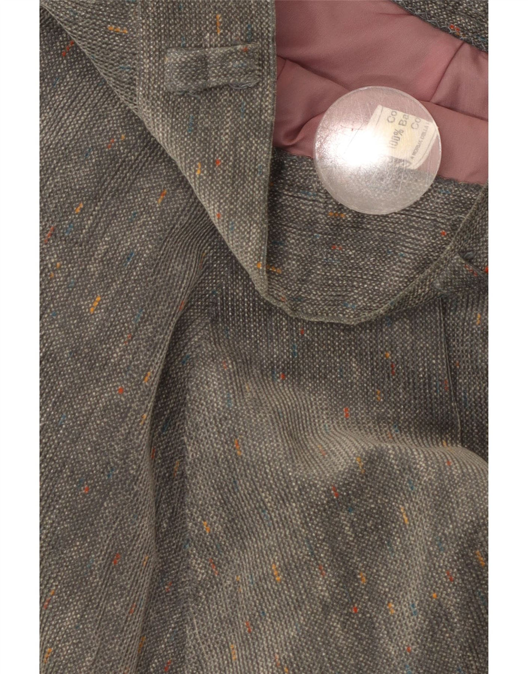 BRUGI Женская юбка-трапеция W28, хлопковая ткань среднего серого цвета с крапинками