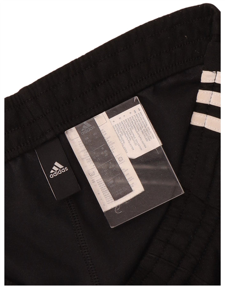 Женские укороченные спортивные брюки Adidas UK 12/14, средний черный полиэстер