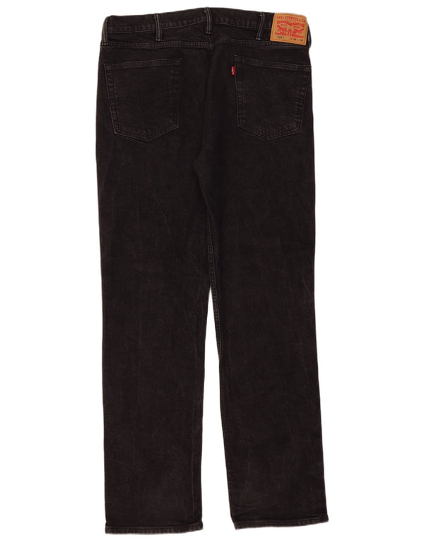 Мужские прямые джинсы Levi's 514 W38 L34, черный хлопок