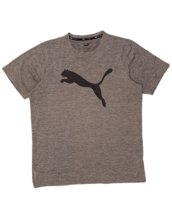 Мужская футболка с рисунком Puma, средний серый цвет
