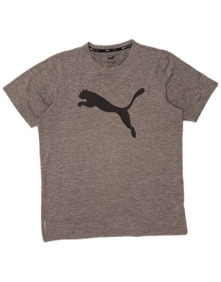Мужская футболка с рисунком Puma, средний серый цвет