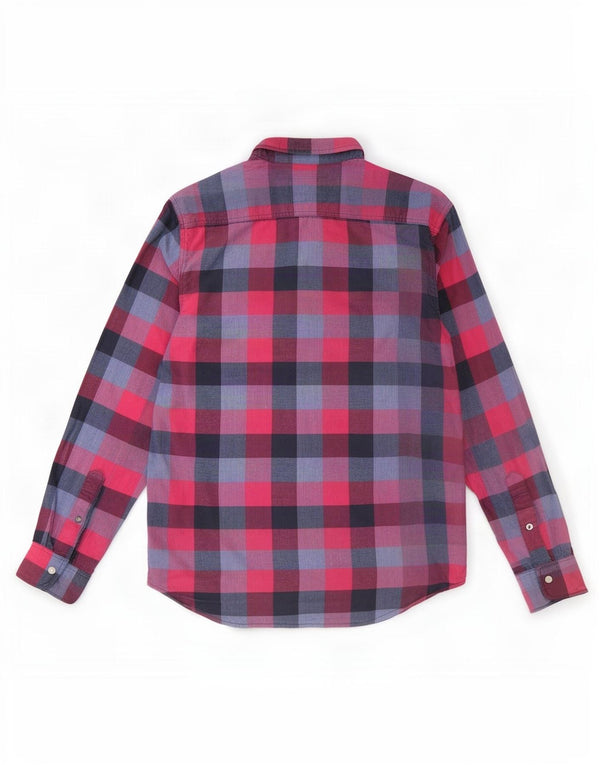 Мужская рубашка Hollister 2XL, хлопковая красная клетка