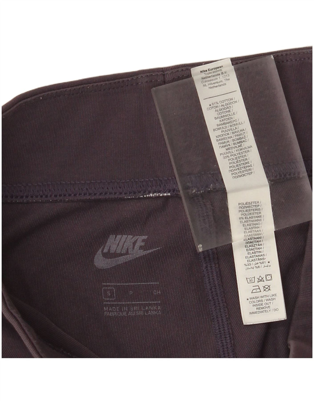 Женские леггинсы Nike UK 10, маленькие фиолетовые, хлопок