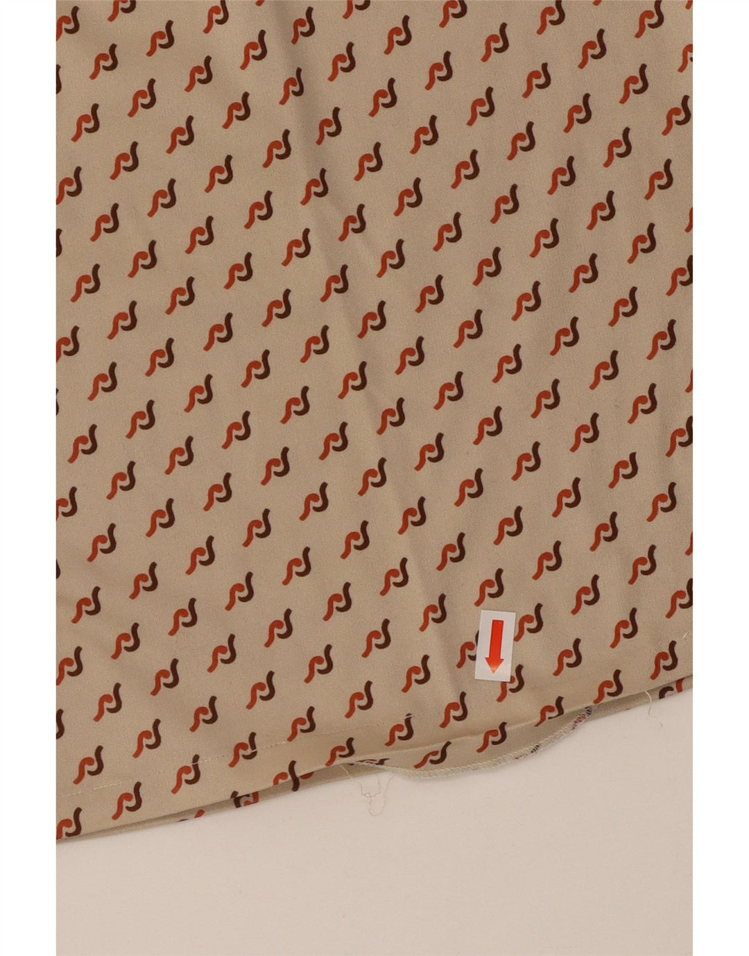 Женский пуловер VINTAGE UK 16, большой размер, бежевый с геометрическим узором