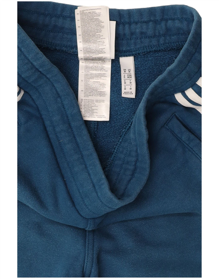 Мужские спортивные шорты ADIDAS, хлопок среднего синего цвета