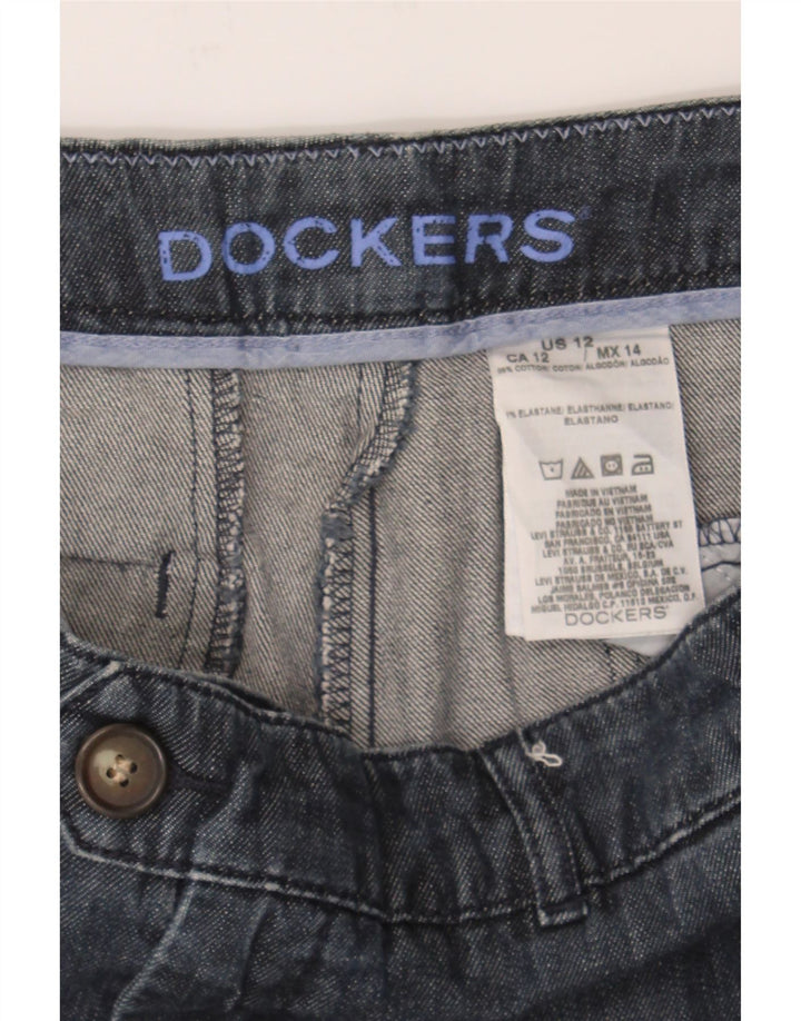 DOCKERS Womens Denim Shorts US 12 Large W34 Blue Cotton Vintage Dockers and Second-Hand Dockers from Messina Hembry 