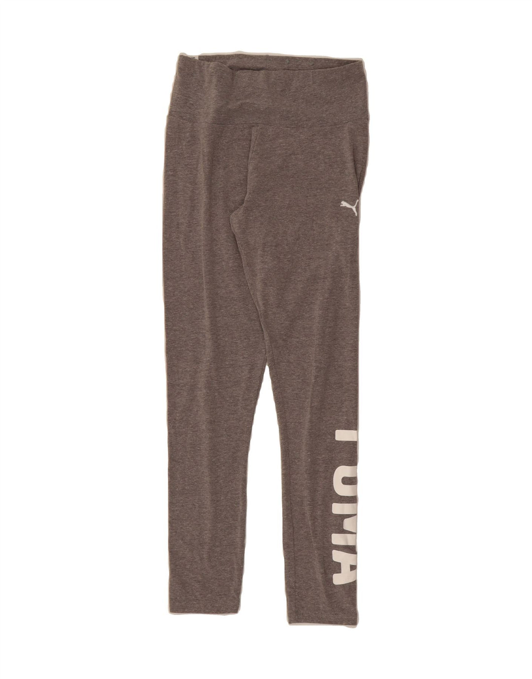 PUMA Womens Graphic Leggings UK 10 Small  Grey Cotton Vintage Puma and Second-Hand Puma from Messina Hembry 