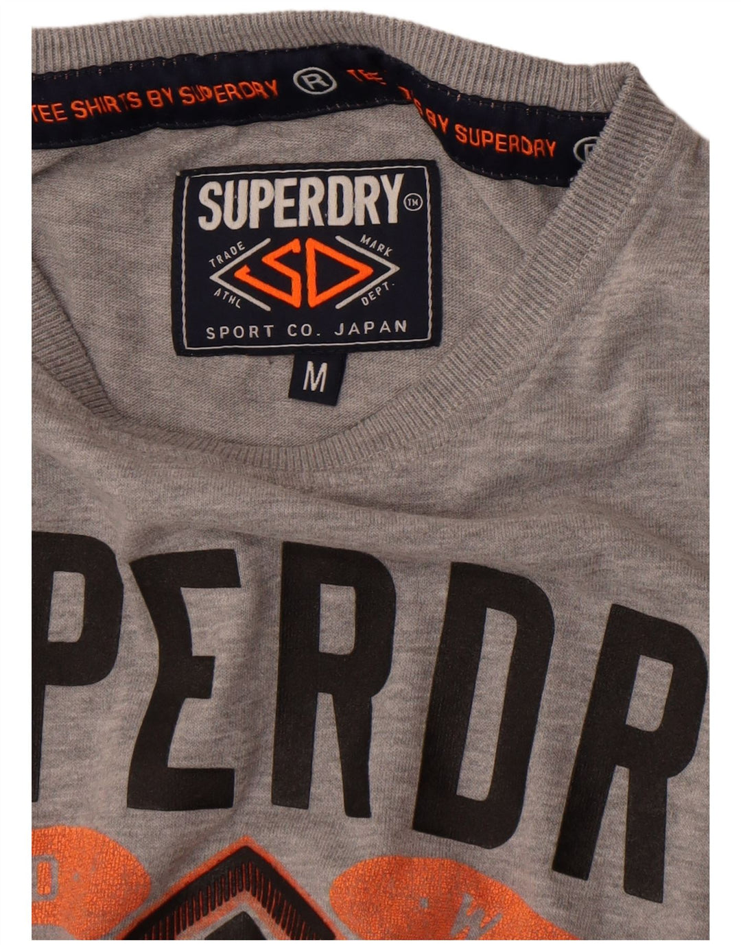 Superdry Мужская футболка с рисунком Верх среднего серого цвета