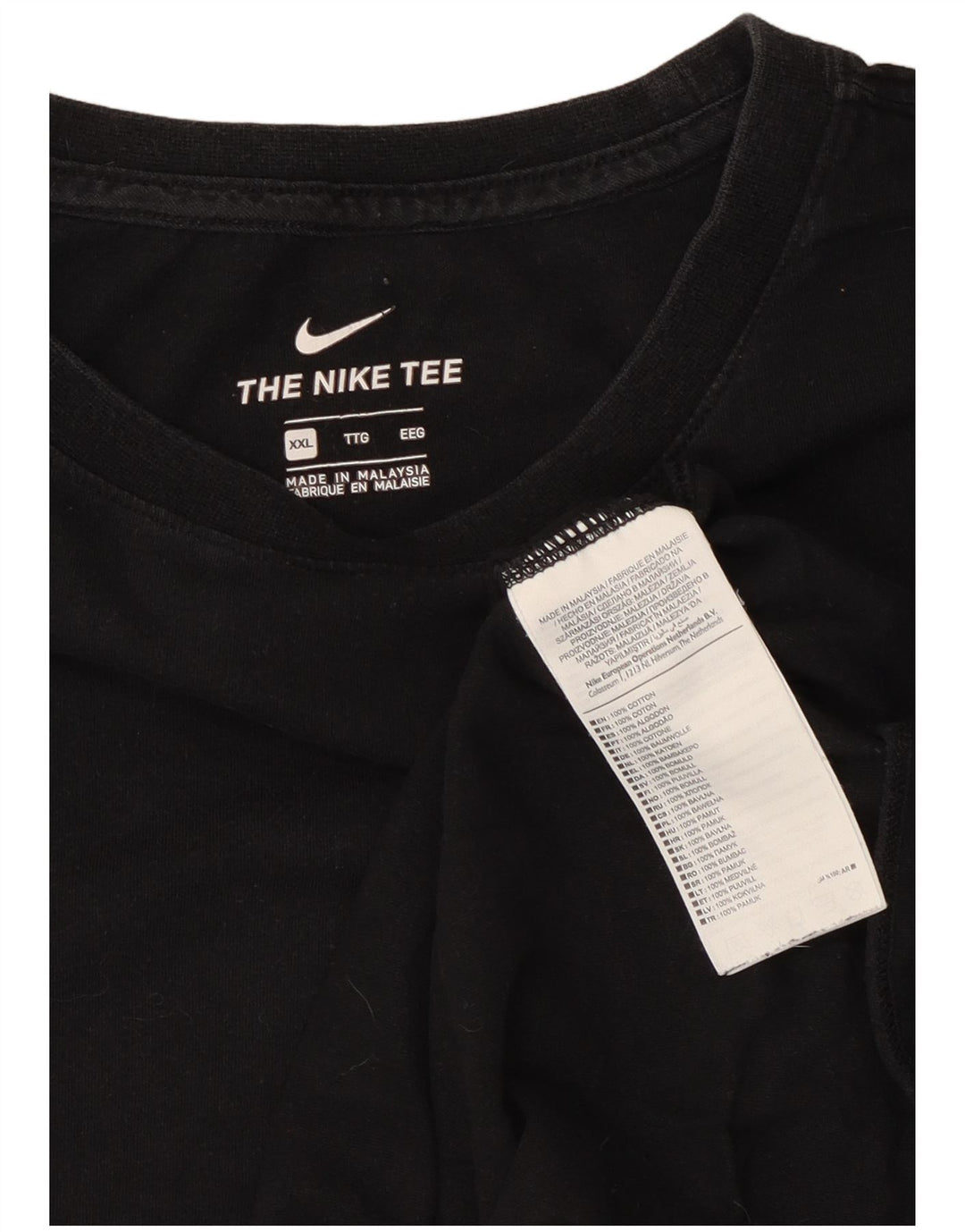 Мужская футболка Nike Top 2XL, черный хлопок