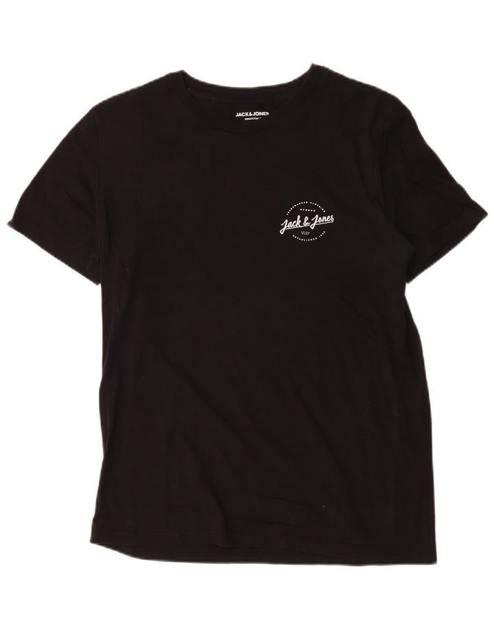 Мужская футболка Jack & Jones, большой черный хлопок