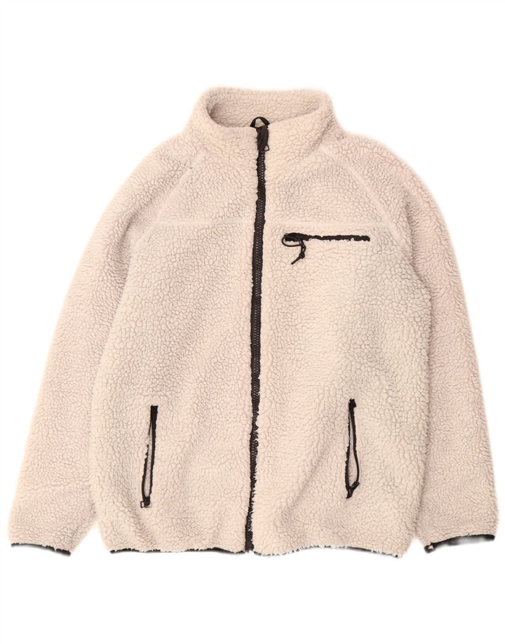 Мужская флисовая куртка Brandit UK 38, средний белый полиэстер