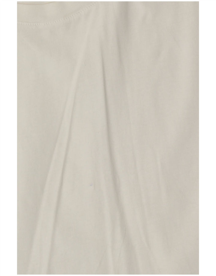 Укороченная футболка с рисунком для девочек Champion 13–14 лет, белый хлопок, размер XL