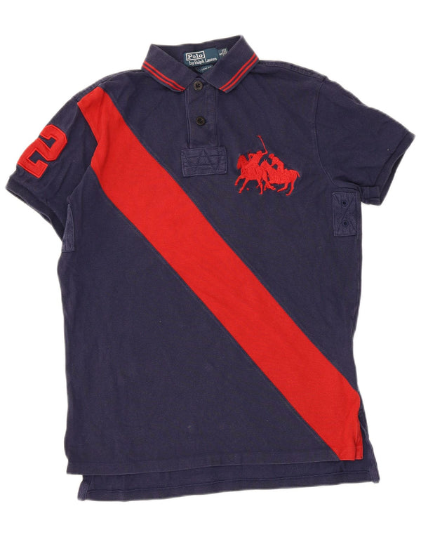 Мужская рубашка-поло для регби Polo Ralph Lauren, маленькая, темно-синяя