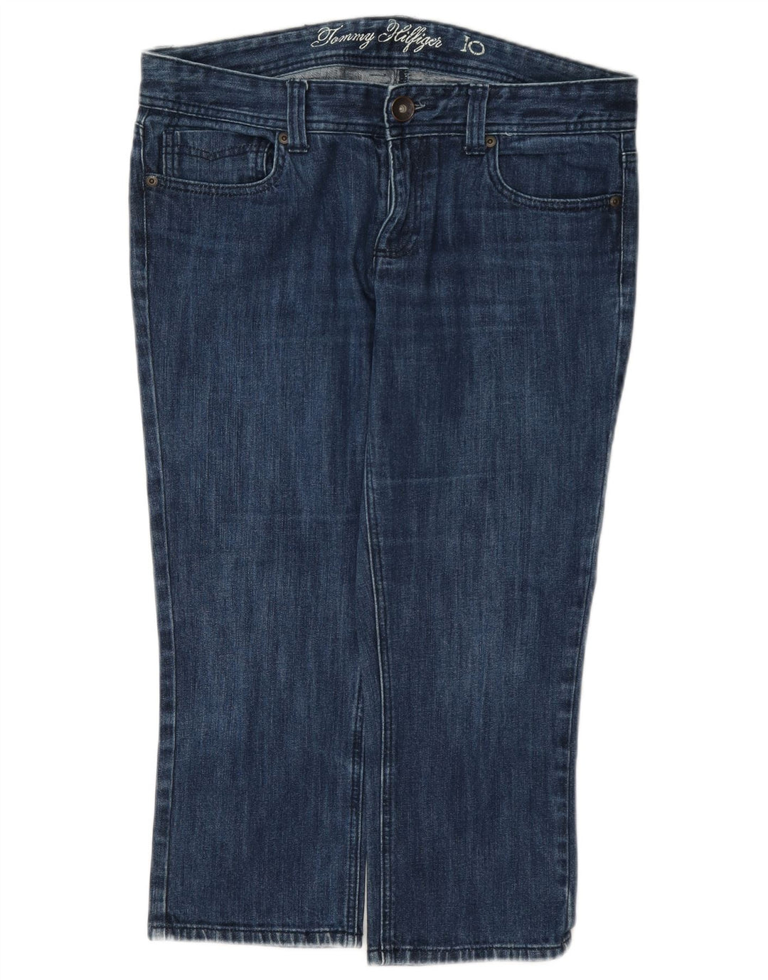Женские джинсы-капри Tommy Hilfiger США 10, большие W32 L21, синие