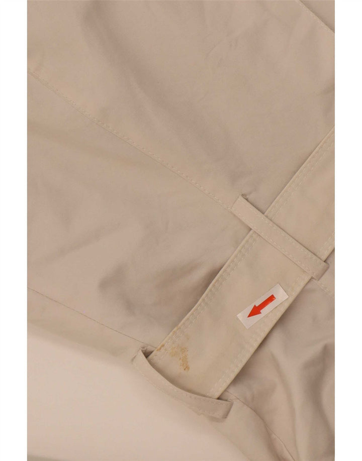 Женский тренч Zara UK 12, средний размер, белый хлопок, хлопок