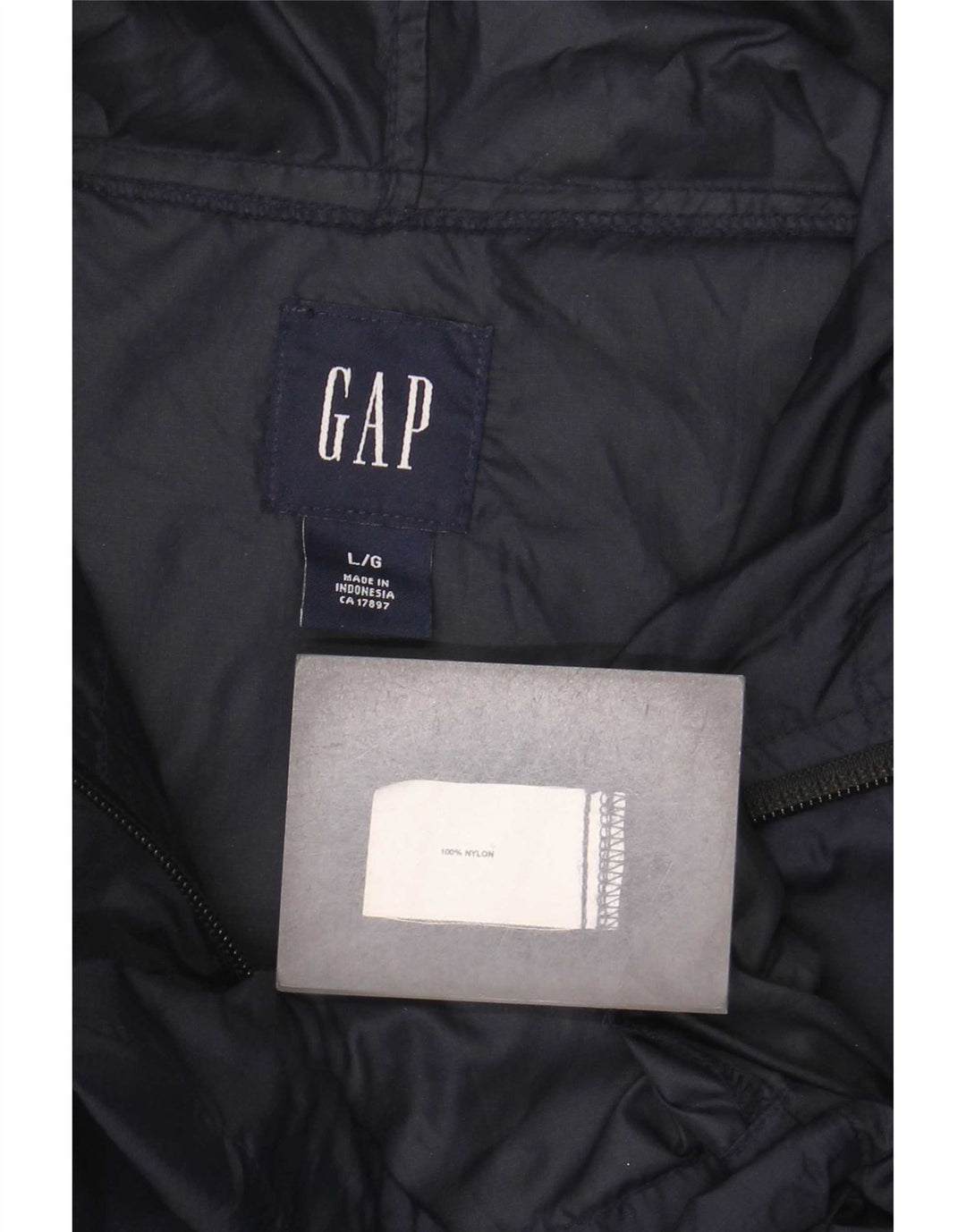 Мужская непромокаемая куртка Gap UK 40, темно-синяя, нейлоновая, большая