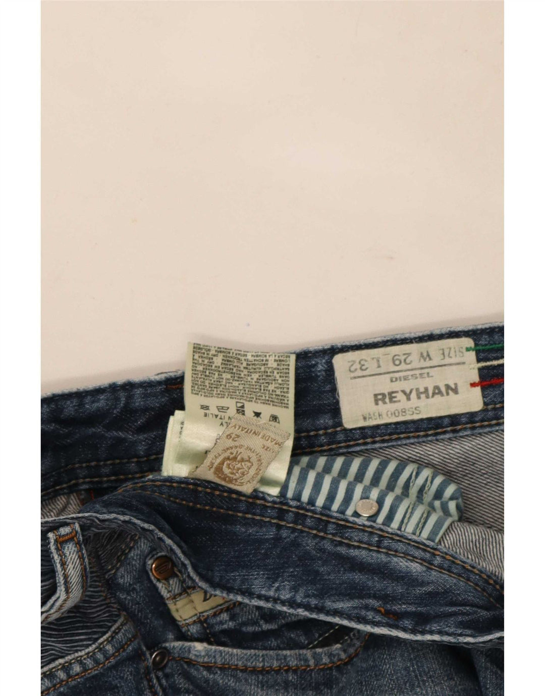 Мужские джинсы Diesel Reyhan Bootcut W29 L32, темно-синий, хлопок