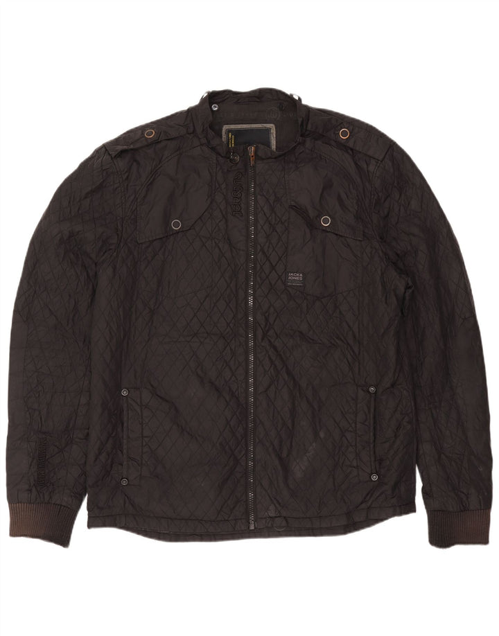 Мужская стеганая куртка Jack & Jones UK 44 2XL Серый нейлон