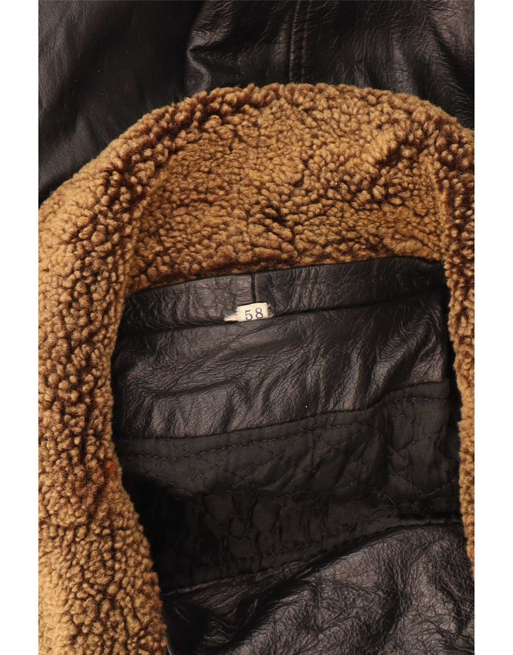 Куртка мужская кожаная Suprema IT 58 4XL черная