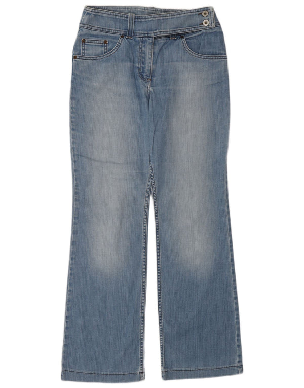 Женские джинсы Bootcut с высокой талией Marks & Spencer, Великобритания, 10, маленькие, W27, L30, синие